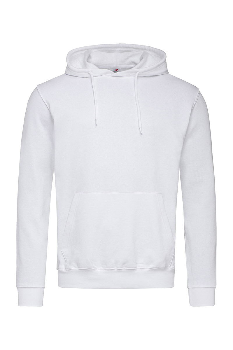 ST4100_WHI Hooded Sweatshirt White