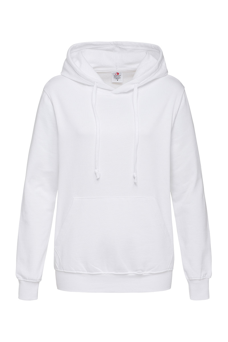 ST4110_WHI Hooded Sweatshirt White