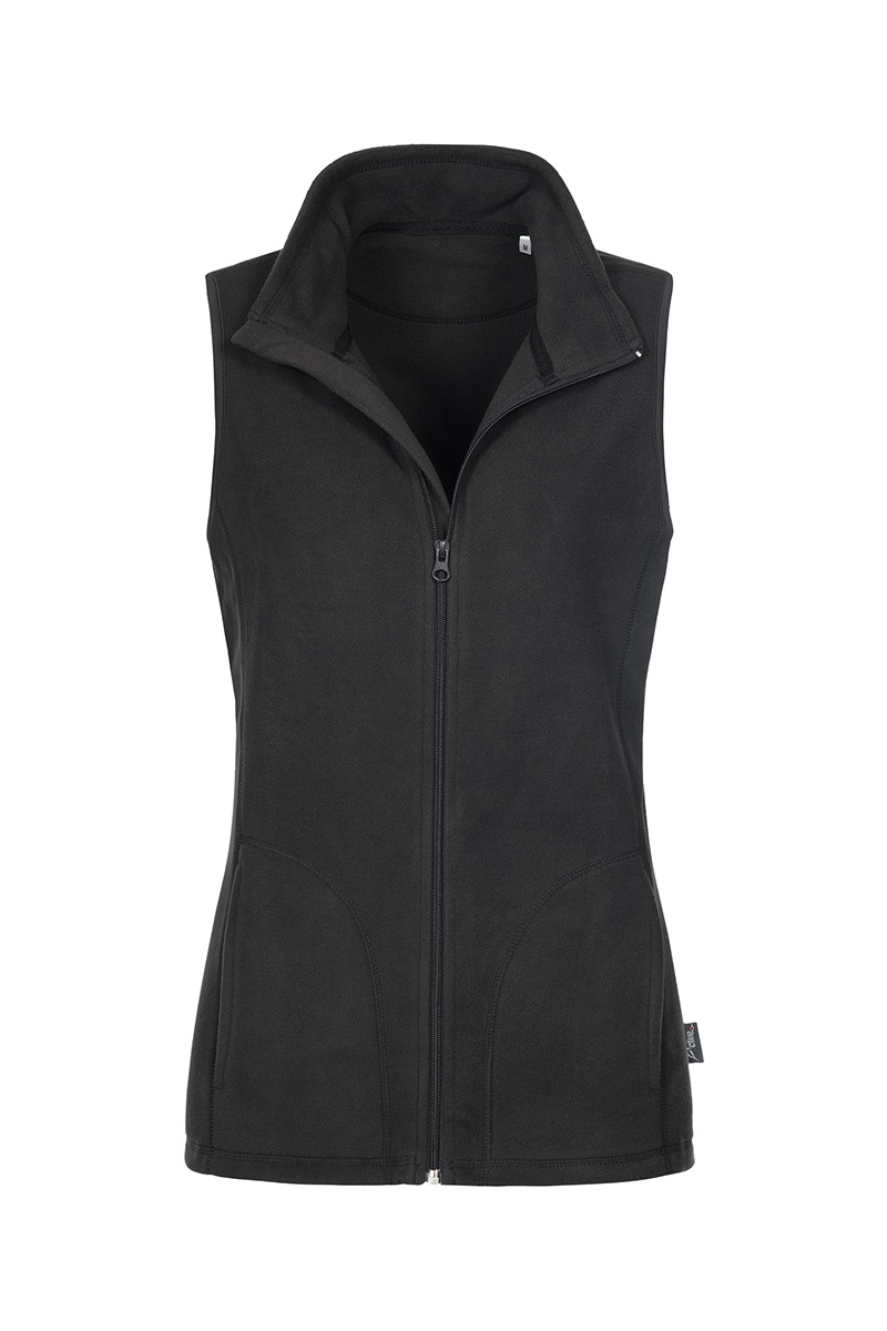 ST5110_BLO Fleece Vest Black Opal
