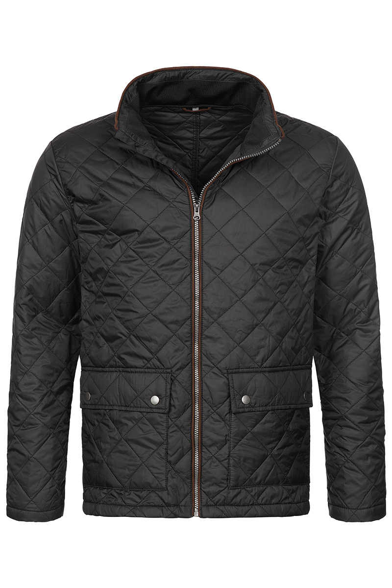 ST5260_BLO Quilted Jacket Black Opal