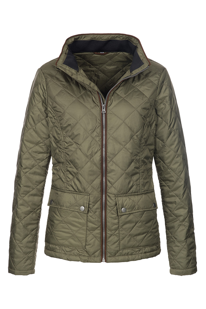 ST5360_MIL Quilted Jacket Military Green