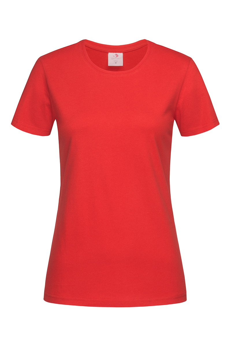 ST2600_SRE Classic-T Fitted Scarlet Red