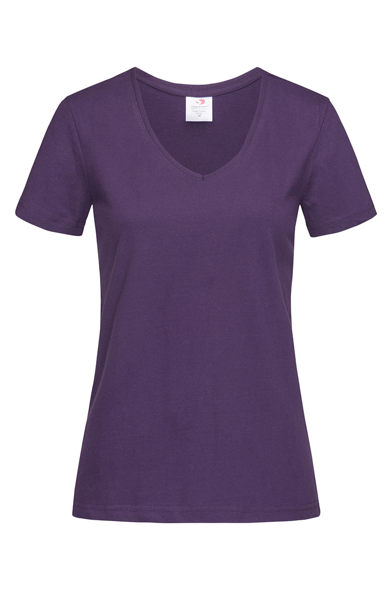 ST2700_DBY Classic-T V-neck Deep Berry