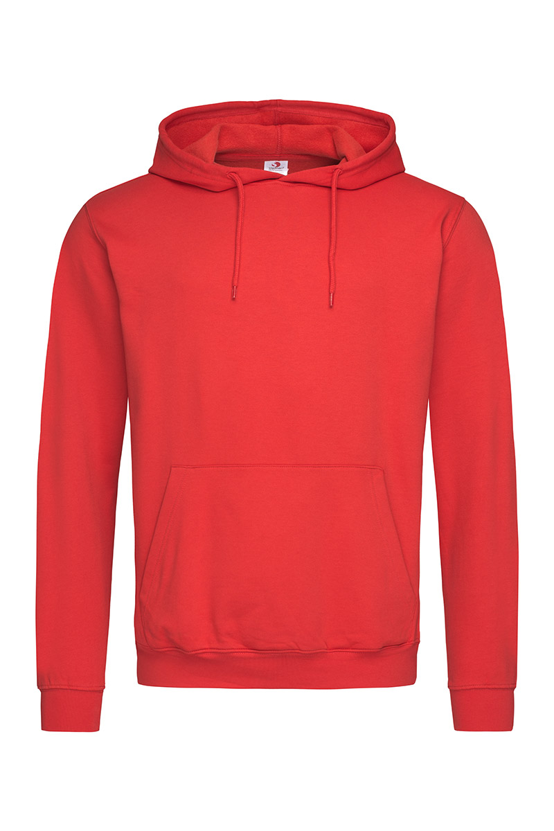 ST4100_SRE Hooded Sweatshirt Scarlet Red