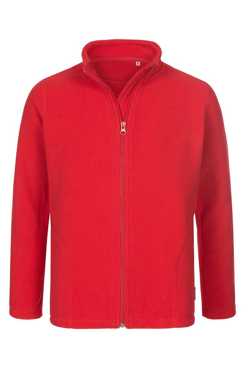 ST5170_SRE Fleece Jacket Kids Scarlet Red