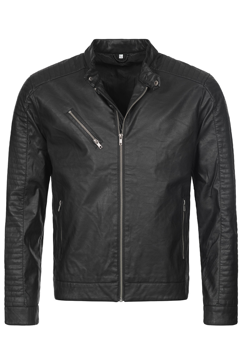 ST5250_BLO Biker Jacket Black Opal