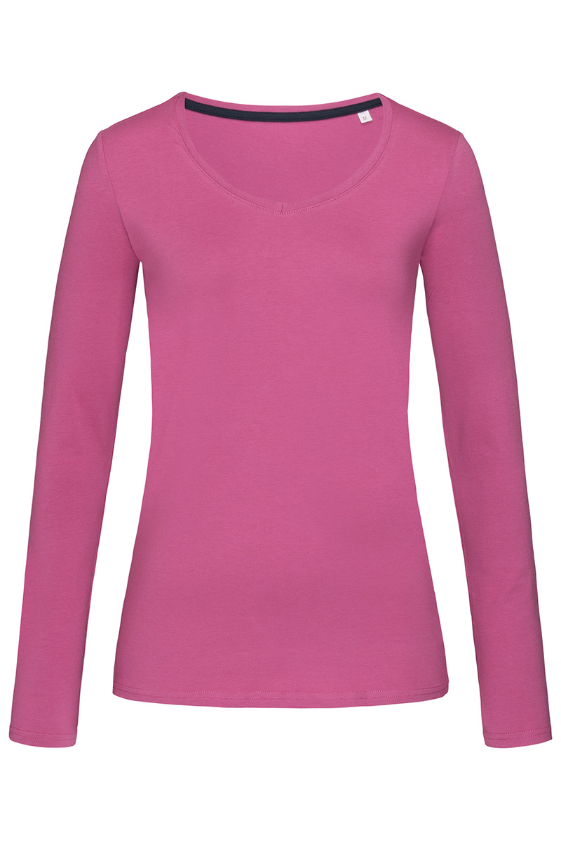 ST9720_CUP Claire V-neck Long Sleeve Cupcake Pink